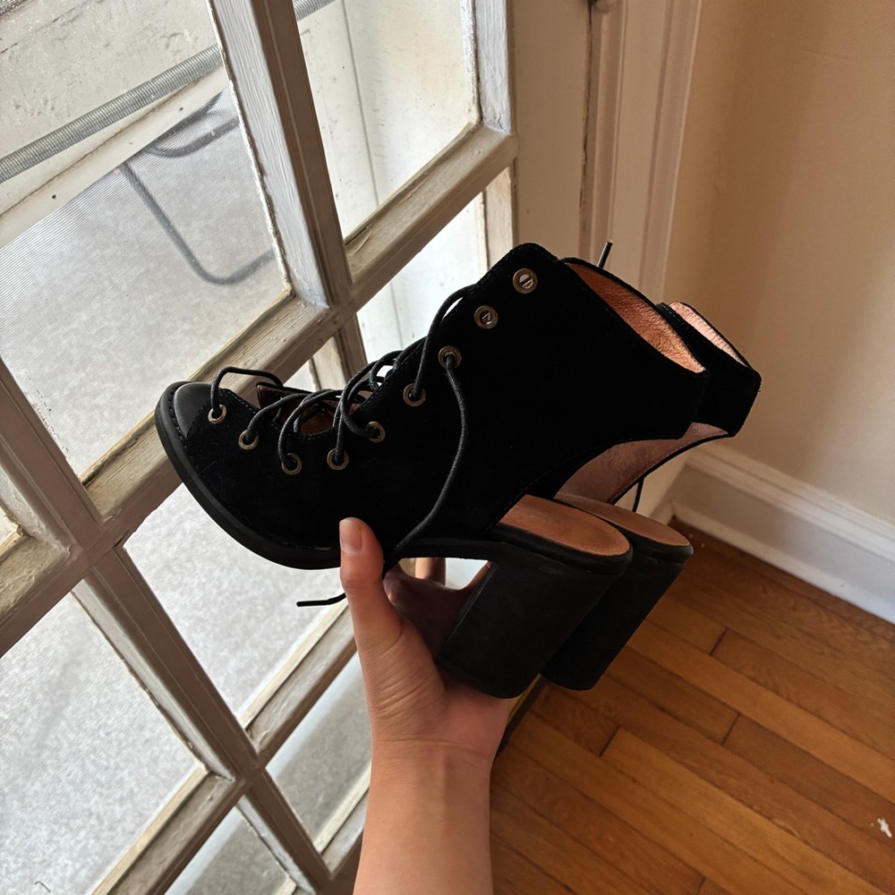 free people lace up heeled sandals